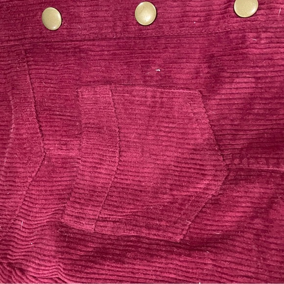 Pink Lily Women’s size small mini skirt red corduroy - Picture 3 of 5